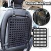 Car Seat Organizer Multifunctional Adjustable Tactical Seat Back Mesh Organizer Tactical Molle Panel Car Interior Accessories