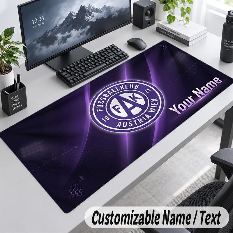 Custom Name Text Mouse Pad Austria Wien FC Personalized Desk Pad For Work And Gaming