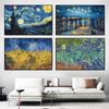Известные картины Ван Гога, абстрактные холсты, постеры и принты, настенные художественные картины для гостиной, украшения дома, Куадрос