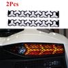 2Pcs Car Rear Tail Light Honeycomb Gaphic Stickers Light Film Taillight Cover