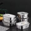 1/2 Layer Stainless Steel Lunch Box Rectangular Food Storage Box Food Container  Outdoor