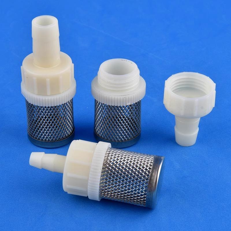 Крышка сетчатого фильтра из нержавеющей стали, соединитель шланга, сетка для забора воды, фильтр отложений и примесей, фитинг шланга для аквариумного водяного насоса