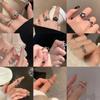 Кольцо на указательный палец с открытым дизайном в корейском стиле: Универсальный, элитный, темпераментный, шикарный стиль для женщин