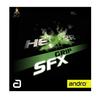 Накладка для настольного тенниса andro HEXER GRIP SFX Back Soft Tension Black 112294 (Вращение) 2,1