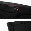 Autumn Winter Men's Casual Pants Stretch Slim Nine-point Pants Korean Trendy Black Suit Pants