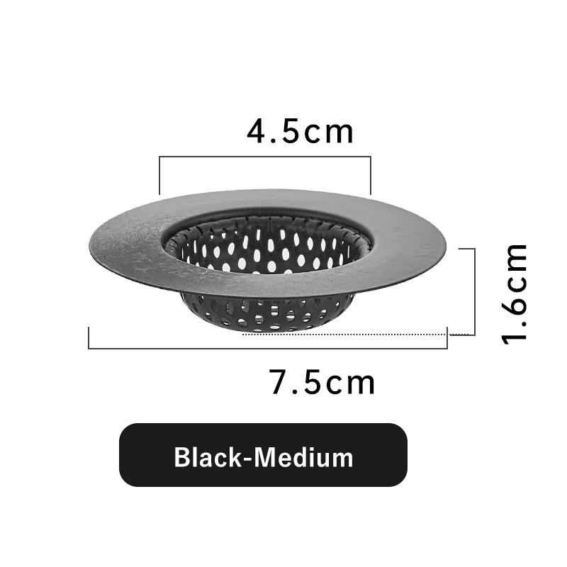 Фильтр-сифон для кухонной металлической мойки, сетчатый фильтр из нержавеющей стали, слив для пищевого шлака, слив для душа в ванной, улавливатель волос