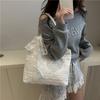 Super Hot New Seaside Weaving Large-capacity Tote Bag Women's Summer Casual Lace Mesh Single Shoulder Armpit Bag