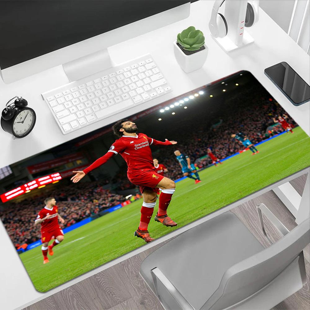 Salah Celebrates Liverpool Goal Large Mouse Pad Office Mouse Mats Office Mouse Mats Non-Slip Rubber Base Suitable for Office Gaming PC Laptop