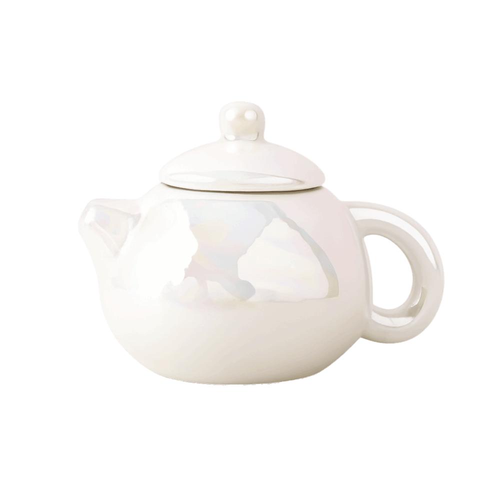 Chinese Style Flower Porcelain Teapot Exquisite Milk Tea Lid Accessories Restaurant