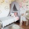 Элегантный цвет домашняя сетка москитная сетка детская кровать балдахин сетка детская спальня серый