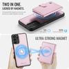 For Samsung Galaxy A13 4G/Galaxy A04s 5G/Galaxy A13 5G Case JEEHOOD J09 RFID Blocking Card Holder Leather Back Phone Cover Magnetic Case