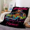 Custom Name Scooby Doo Night Flannel Blanket Throw Blanket Soft Warm Sofa Bed home Decor Unique Gift