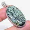 Natural Tibetan Turquoise 925 Sterling Silver Jewelry Pendant 2.09" A3o17