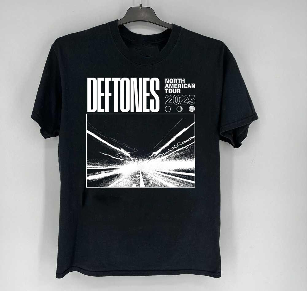 Deftones 2025 Североамериканский тур Концертная футболка Размер S-4XL LI1592 Унисекс Футболка