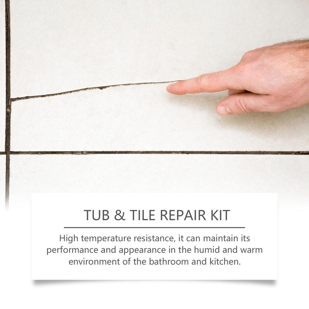 Jaysuing Tile Repair Paste Toilet Marble Floor Tile Pit Repair Crack Patching Hole Bonding Paste