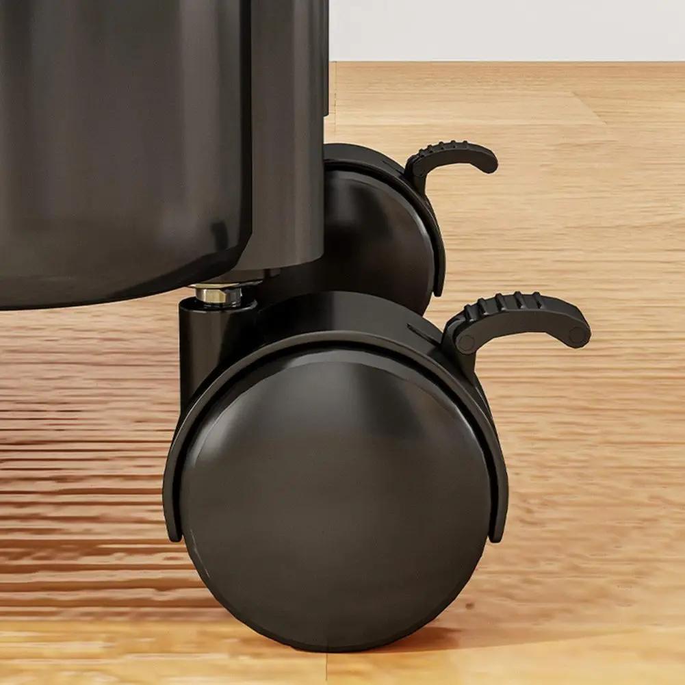 Тележка для хранения на колесах, максимальная грузоподъемность 20 фунтов, двухъярусная тележка для хозяйственных нужд, на колесах для кухни, ванной комнаты, аксессуаров