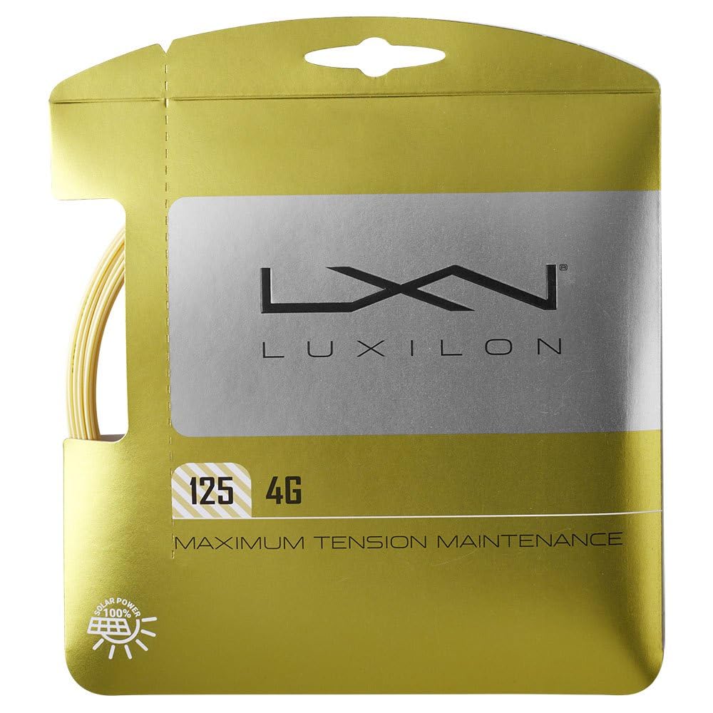 Теннисная струна LUXILON Gut 4G 125 Золотая WRZ997110 1.25mm 12.2m Монофиламентная Полиэфирэфир Произведено в Бельгии