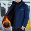 Winter Jacket Winter Jacket Men's Graphene Middle-aged Dad Fleece Thickened Cotton Pie Overcome