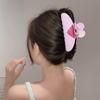 Новые розовые заколки-крабы для волос в форме сердца большого размера для женщин и девочек, милые аксессуары для волос, заколка-краб в форме прямоугольника