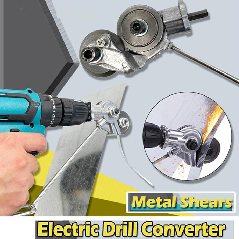 Электрическая дрель, резак для листового металла, бесплатный режущий инструмент, универсальные ножницы для резки листового металла, перфоратор