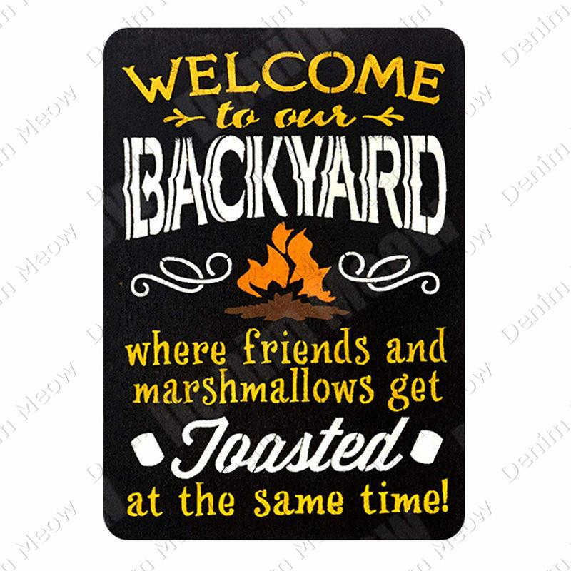 Прекрасный цветок ДОБРО ПОЖАЛОВАТЬ В Мой Дом Железный Металлический Плакат Оловянная Вывеска Настенное Украшение Винтажная Художественная Роспись Семейное Правило Табличка A392