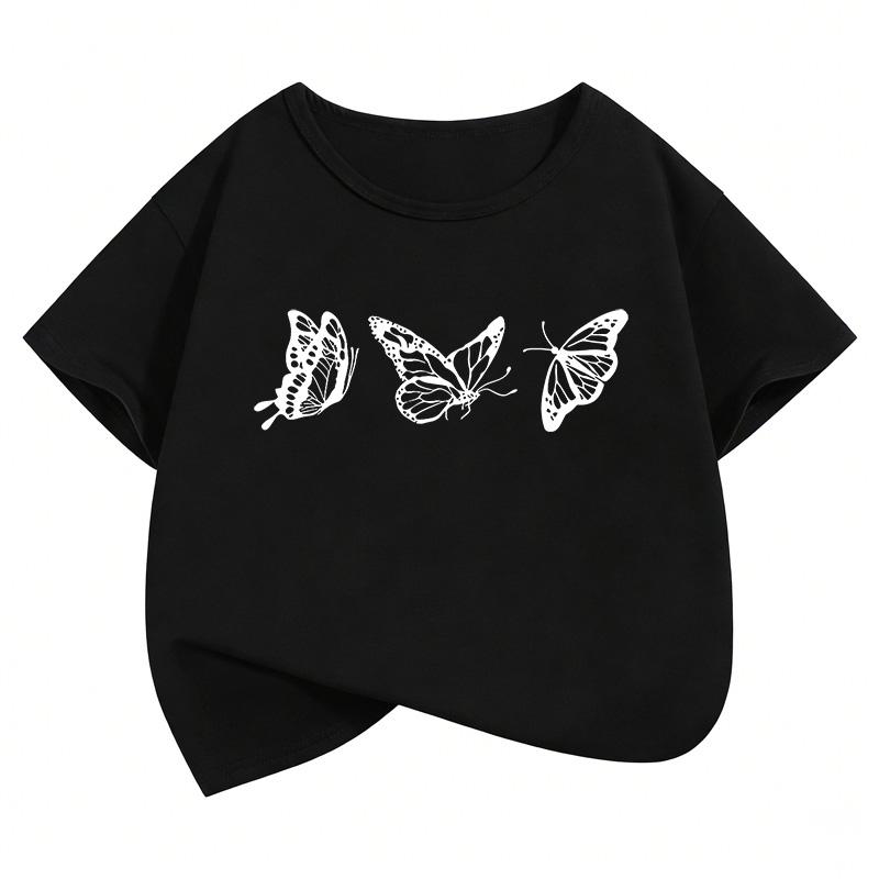 T-shirt Boys Girls Summer Spring Casual Top Tee Shirt
