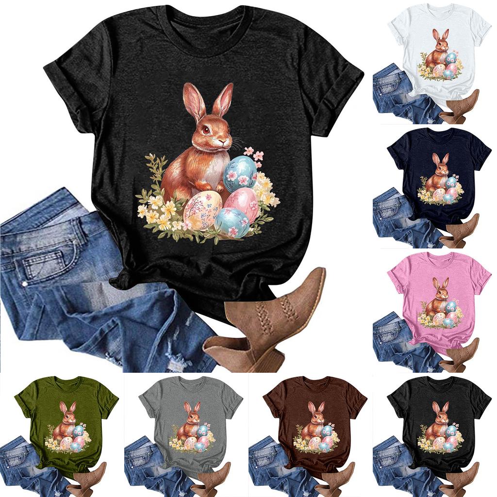 Женская модная повседневная футболка с круглым вырезом и принтом, пуловер с короткими рукавами, топ