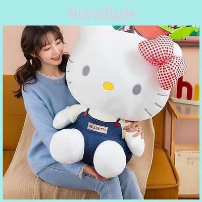 Плюшевая игрушка Hello Kitty Мультяшная с коротким ворсом из полиэстера Для детей и коллекционеров