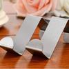 2PCS Silver Kitchen Tool Cabinet Draw Z-shape Stainless Steel Clothes Hanger Door Hook