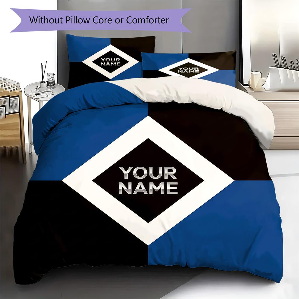 Custom Name HSV Bedding,Quilt Set Quilt Cover Pillowcase Home Birthday Gift(1 * duvet cover + 2 * pillowcase, without core) -HE71