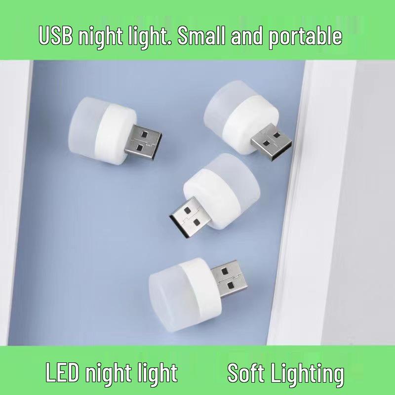 Креативный USB светодиодный ночник: Портативный, Безопасный для глаз, Многофункциональный для спальни, атмосферы, чрезвычайных ситуаций и в качестве внешнего аккумулятора.