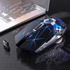 A7 2.4G Wireless Portable Rechargeable Mute Backlit Gaming Mouse for Laptops