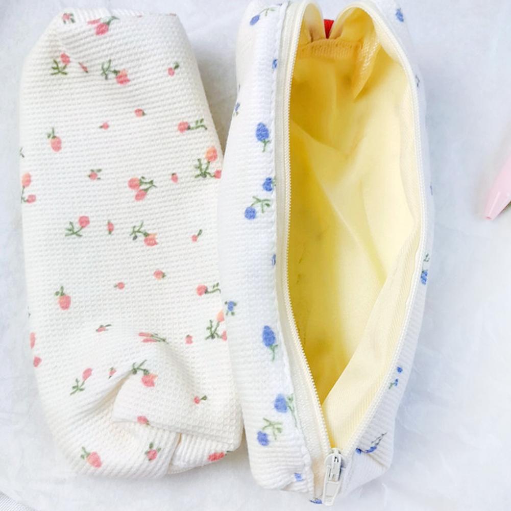 Цветочная сумка-карандаш Цветы Пеналы Симпатичные хлопковые сумки для ручек Сумки для хранения Школьные принадлежности Канцелярские принадлежности