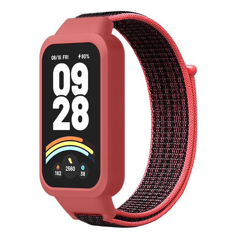 Нейлоновый ремешок со встроенной петлей и пластиковым покрытием для Xiaomi Smart Band 9 Active / Redmi Band 3, Запасной ремешок, Только ремешок