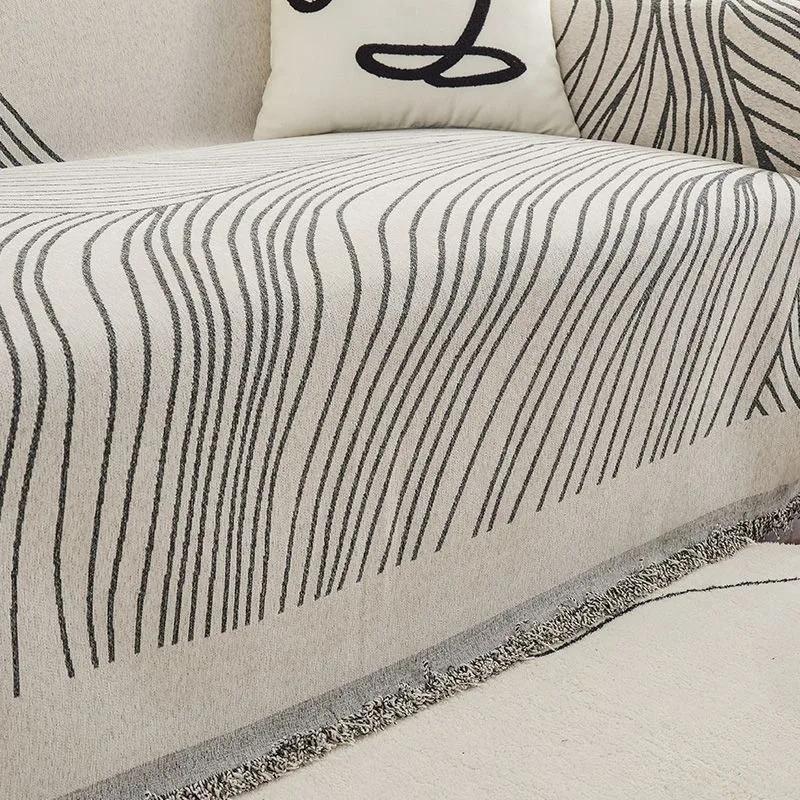 Новый Чехол на Подушку Дивана Одеяло Защита от Царапин Кошек Внешняя Торговля Шенилл Покрывало для Дивана Ткань Универсальный Четыре Сезона