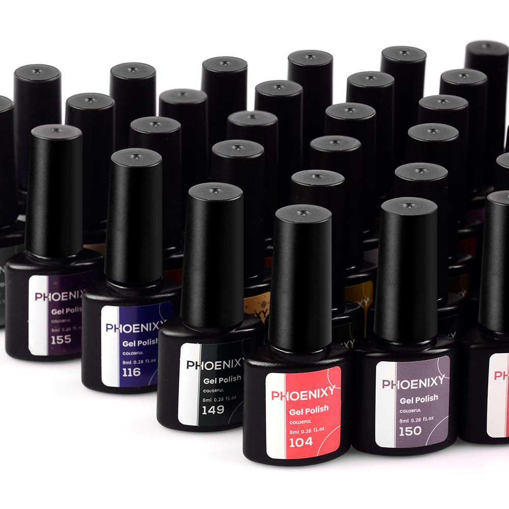 PHOENIXY 20 Colors Series Коллекция гелевых лаков для ногтей 8 мл Лак для ногтей Долговечный гель для ногтей Нужна верхняя основа