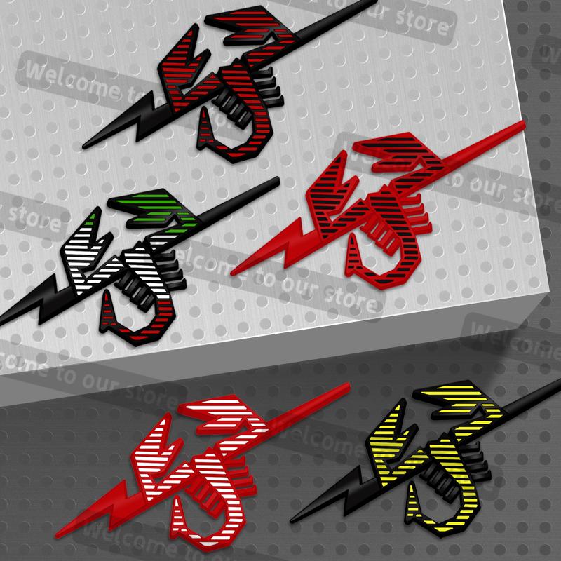 3D Metal Car Styling Scorpion Grille Emblem Decals Rear Trunk Body Badge For Abarth 500 Punto Bravo Tipo Panda Doblo 1100 124