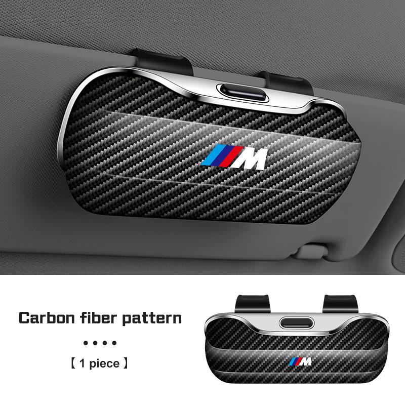 For BMW 1 2 3 4 5 6 7 Series X1 X2X3X4 X5 X6 X7 F48 E70 E90 E60 G30 G20 I7 Press Switch Car Glasses Box Sun Visor Glasses Holder TS2