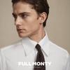 FULL MONTY Men's DP Wrinkle-Free Pure Cotton Business Formal Long Sleeve Shirt