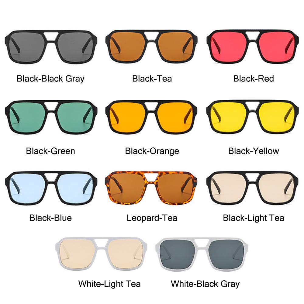 Square Aviation Sunglasses For Women & Men Big Frame Sun Glasses Ins Style Black Shades Eyewear 70 Glasses Uv400 Protection