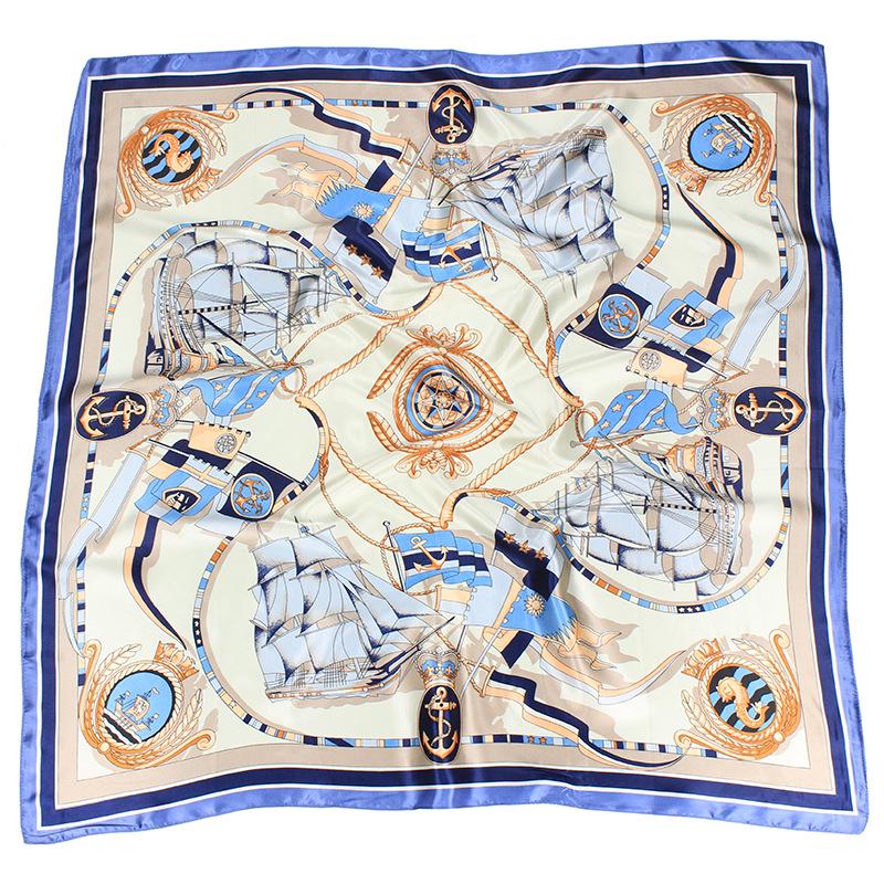 Высококачественные роскошные шелковые шарфы, повязка на голову, шарфы, шейный шарф для женщин, шелковый шарф с цепочкой, женская декоративная шаль