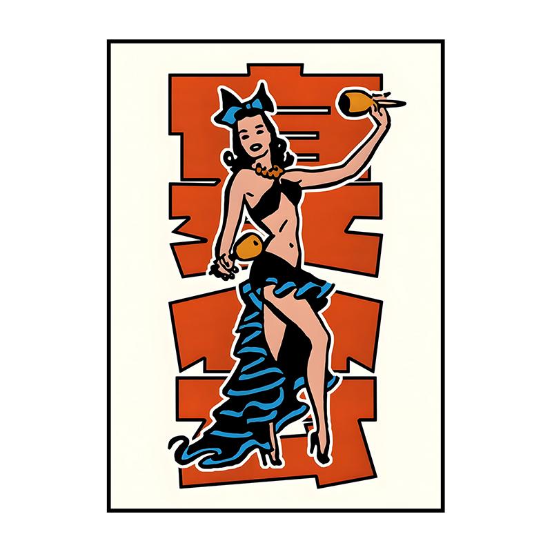 Классический абстрактный постер на стену, японский винтажный карп кои, HD печать на холсте, для дома, гостиной, спальни, декоративные картины