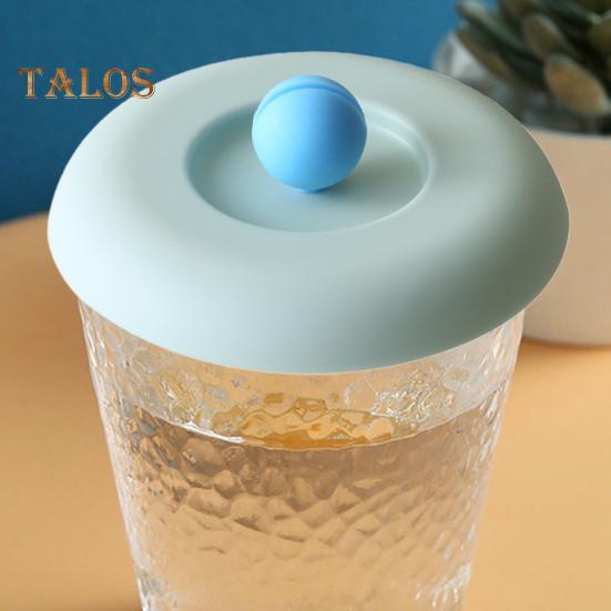 Силиконовая крышка для чашки с шаровидной ручкой. Держатель для ложки. Пищевая термостойкость. Пыленепроницаемая. Герметичная универсальная круглая чашка. Стеклянная крышка для кружки.