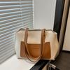 2024 новая сумка, подходящая по цвету сумка-тоут, сумка через плечо, женская осенне-зимняя ретро-сумка, универсальная, высокого класса, подмышечная сумка