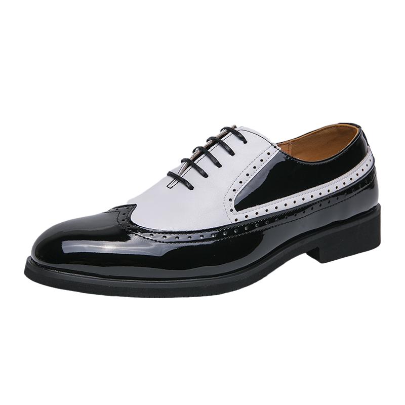 Мужские кожаные туфли-броги Tide, повседневная обувь для прогулок, мужская офисная деловая обувь, все сезоны