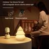 Christmas Tree Silicone Night Light Bedroom USB Atmosphere Night Lamp Living Room Desktop Decoration Creative Cartoon Table Lamp