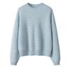 Pure Cashmere Round Neck Drop Shoulder Sweater - Thick, Loose, Slimming, Long Sleeve - Women's Versatile Autumn/Winter Knitwear