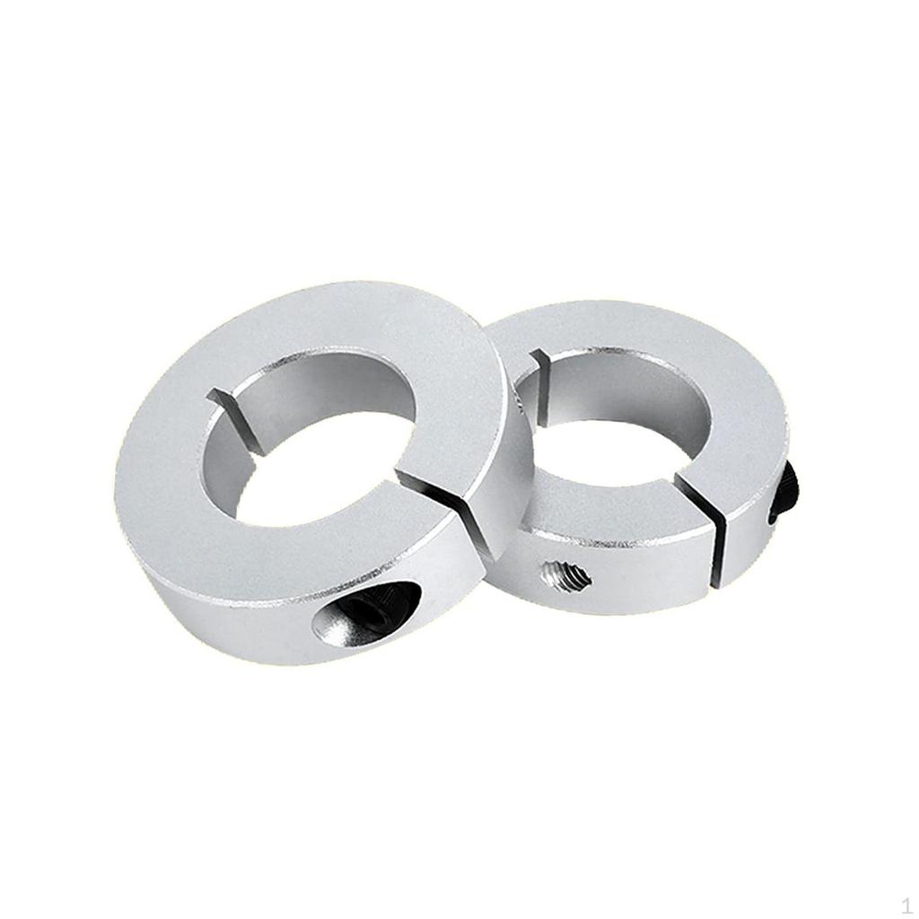 2 Pieces Optical Axis Collars Clamp On Collar Automotive Shaft Split Fixed Rings