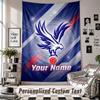 Custom Tapestry Wall Hanging, Crystal Palace Personalized Name Text Home Wall Decor