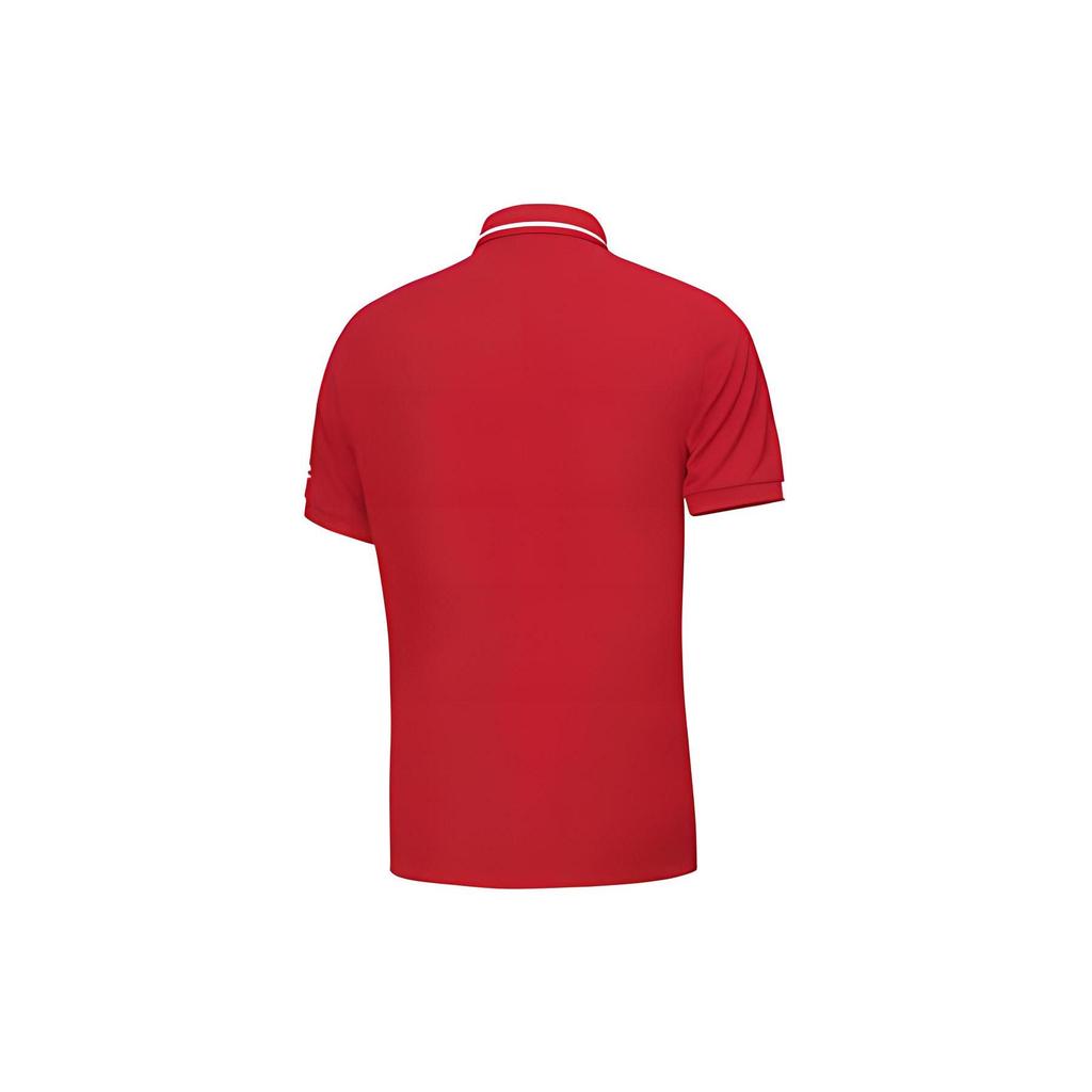 Мужская и женская рубашка-поло Li Ning Бычий Красный Воротник-поло Умеренный Прямой крой APLR071-2